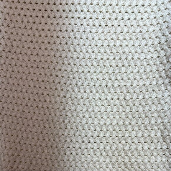 American Eagle Outfitters Women Sweater Small White Open Knit Long Sleeve Casual - Picture 12 of 12